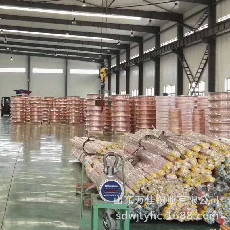 tp2管紫铜管批发制冷r410a包塑冷媒空调铜管t2紫铜方管矩形管