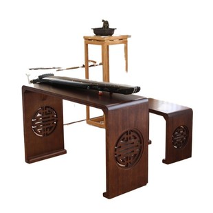 实木古琴桌凳共鸣琴桌仿古中式古琴桌子古筝禅意茶桌书法桌国学桌