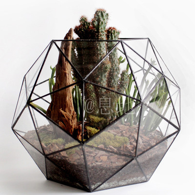 16027a花房!工厂直销几何玻璃花房玻璃小花房多肉微景观玻璃包邮