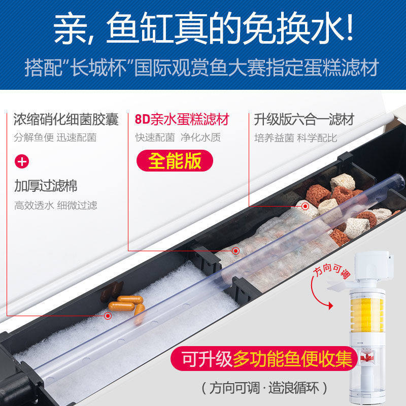 热销成型家用办公室生态懒人免换水鱼缸一体鱼缸客厅套装大型水族,宠物/宠物食品及用品,桌面缸,淘宝优惠券,粉丝福利购,淘宝优惠卷