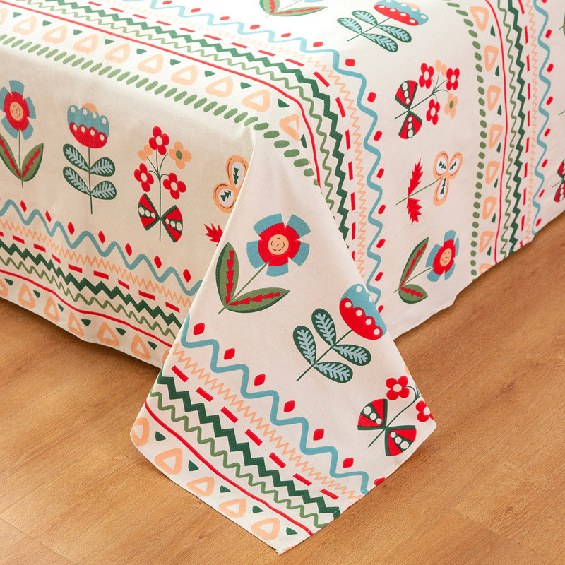 jw老粗布床单单件夏季棉麻被单枕套三件套学生宿舍双人加厚亚麻凉