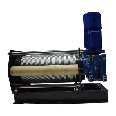 单卷筒电磁制动设计自排绳绞盘涡轮卷扬机多台联控同降机