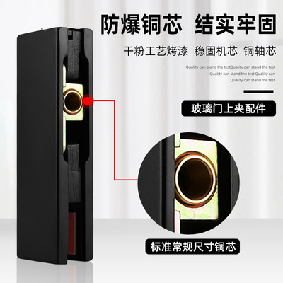 BK9K免挖槽地弹簧隐藏式无框玻璃门液压闭门器地弹璜门夹配件