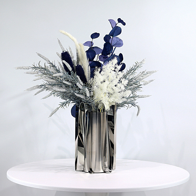 高端轻奢仿真花艺摆件现代ktv包厢酒店餐桌洽谈桌样板房软装摆设