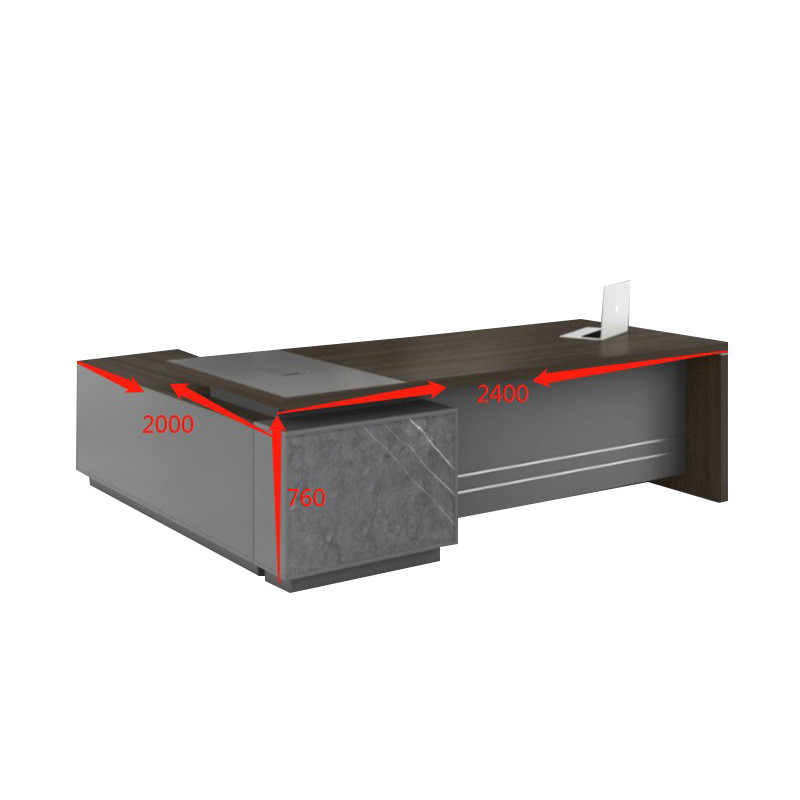 办公室老板桌轻奢意式时尚大班台办公桌椅组合经理大气总裁桌定制