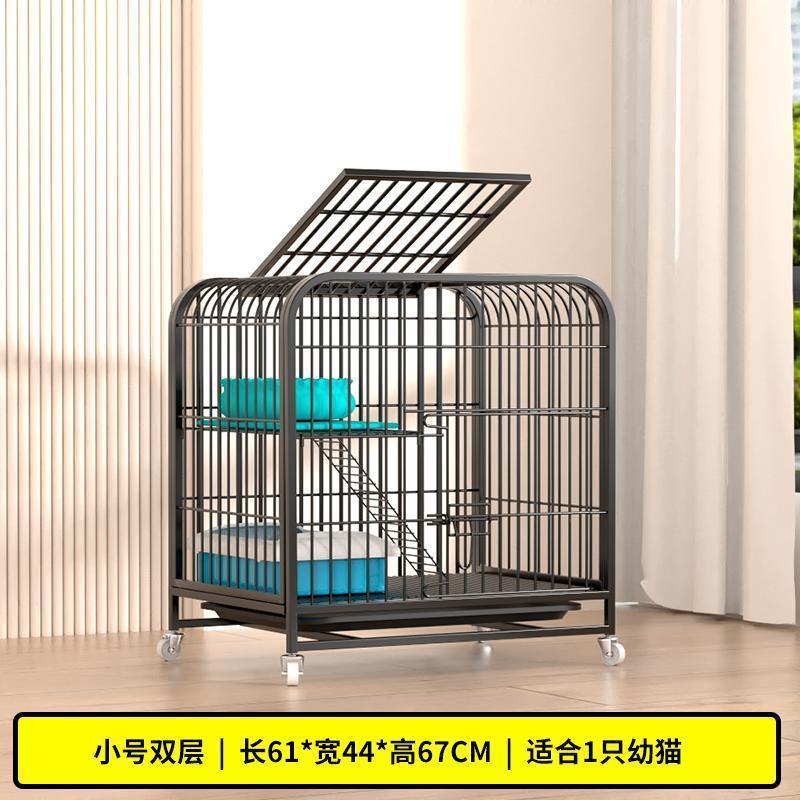 猫笼超大笼子家用室内大自由空间带厕所一体别墅两层屋猫咪厂家