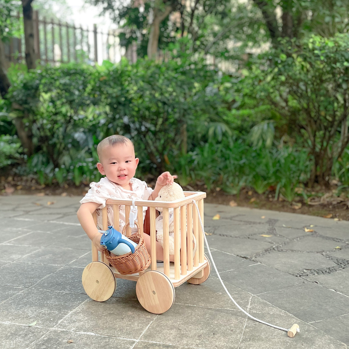 实木木质框车儿童房收纳玩具过家家公仔车拍摄道具搭配摆件