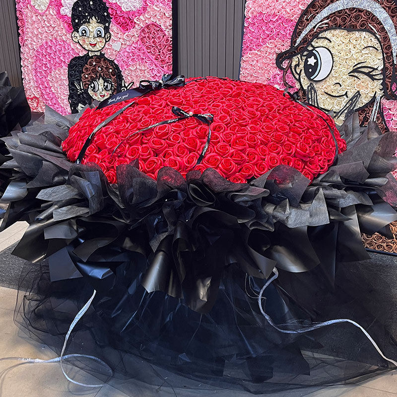 2024香皂花花束干花花新年38女神节女生送闺蜜玫瑰99朵