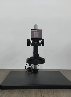 热销高清显微镜刻度单筒视频ccd电子显微镜工业显微镜视野范围50m