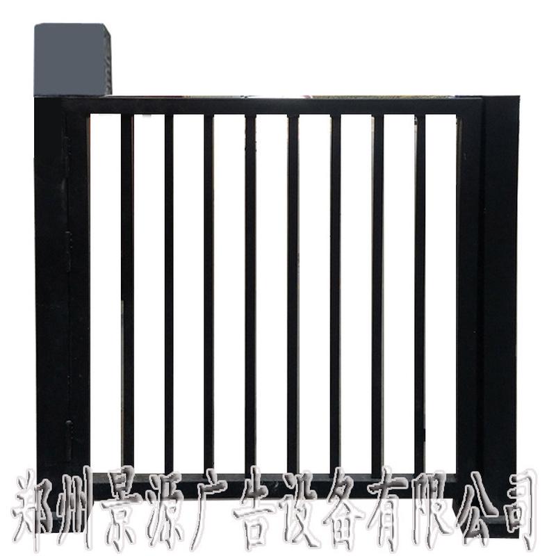 门人行通道广告小区人脸识别一卡通管理系统广告灯箱自动平开门