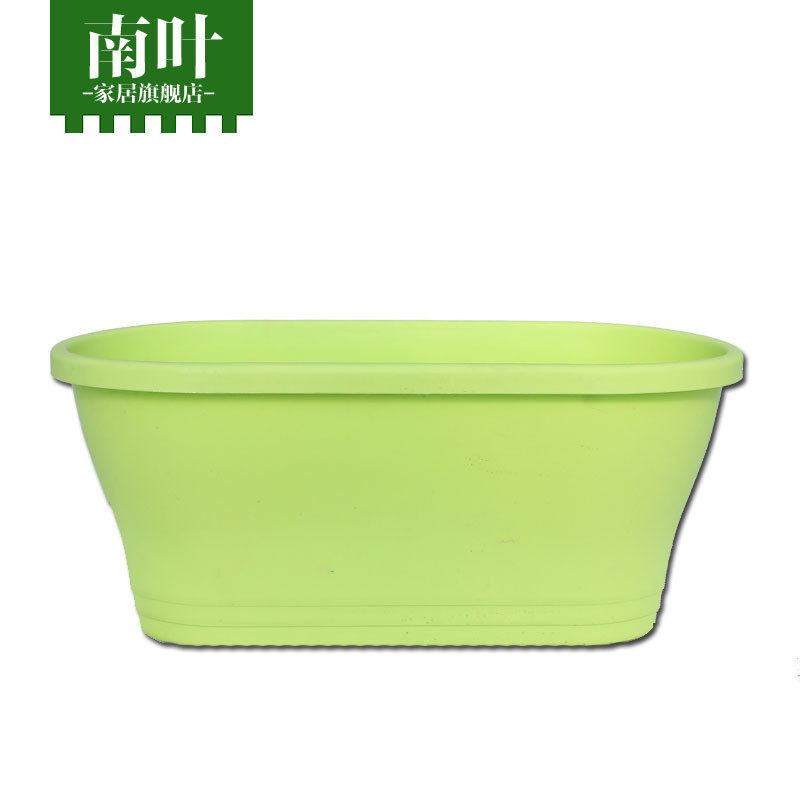 塑料花盆绿化绿植盆栽阳台大号栏杆花盆马鞍盆户外种植厂家直销图片