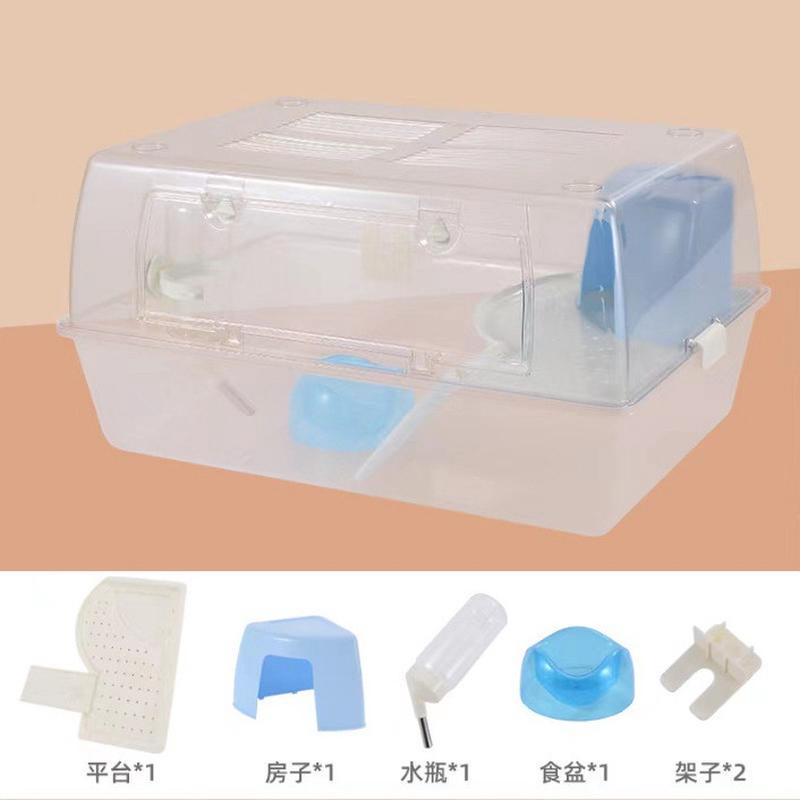 热销仓鼠笼子金丝熊笼子小型宠物全景透明鼠笼仓鼠松鼠猪屁鼠全景