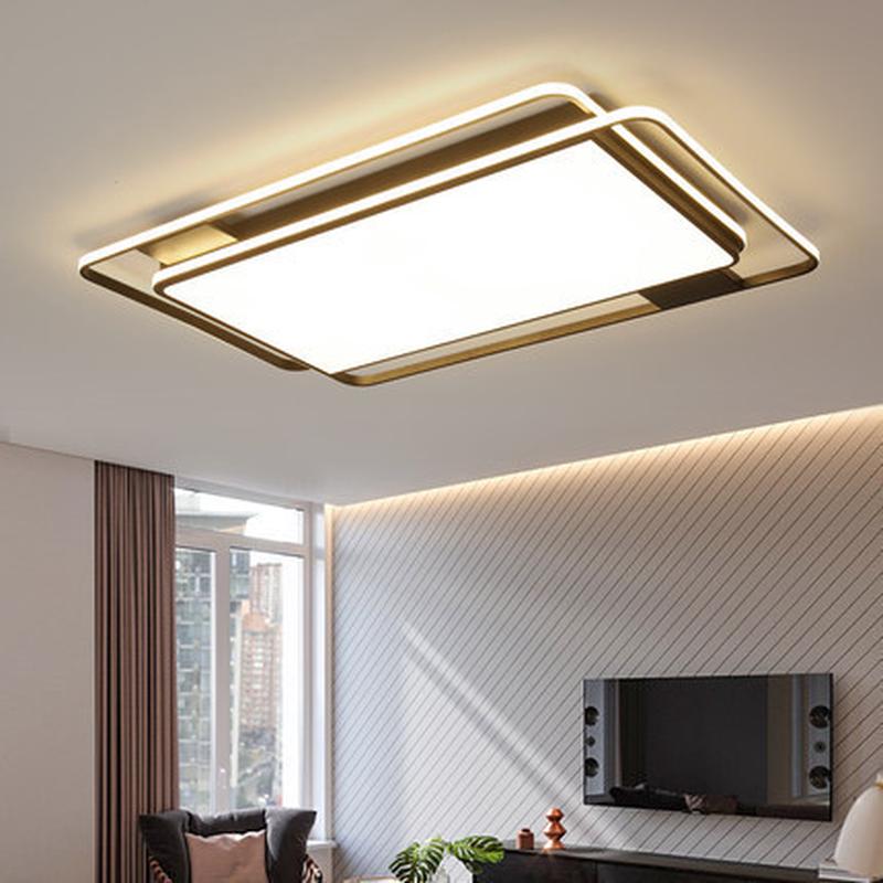 客厅大灯2020年新款吸顶灯长方形简约现代大气家用北欧卧室超亮亮