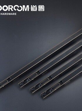 bb4c批发铜门栓简约黑色现代8寸10寸12寸24寸双开子母门隐藏