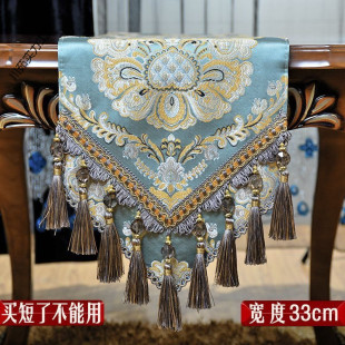 欧式 热销桌旗美式 高级感茶几轻奢餐桌布艺电视柜垫帘盖布长条高档