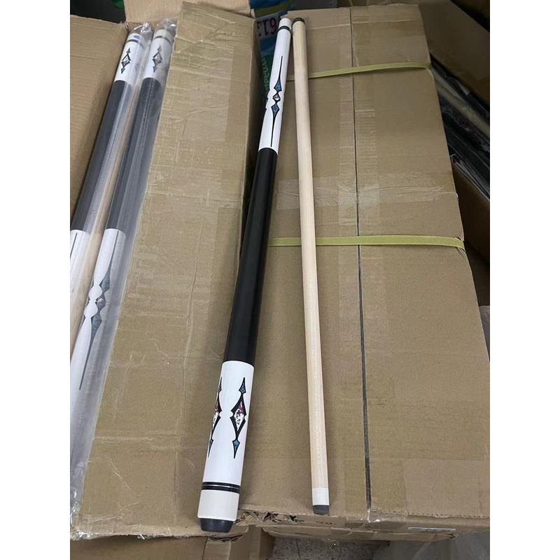 桌球杆厂家批发黑八球房台球杆炫彩系列美式分体大头杆斯诺克球杆