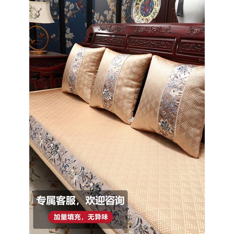 e0pb批发红木沙发冰丝垫坐垫夏季款中式沙发垫罗汉床夏天透气凉席