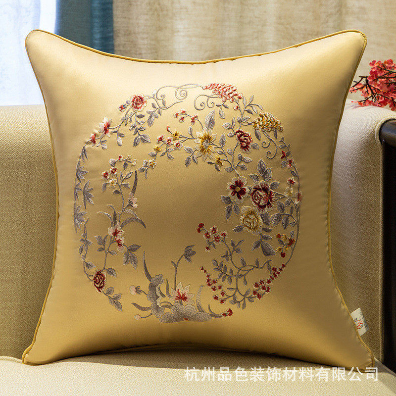 新中式靠枕抱枕红木沙发靠垫大靠背床头靠包中国风刺绣含芯定制套,居家布艺,靠垫/抱枕,淘宝优惠券,粉丝福利购,淘宝优惠卷