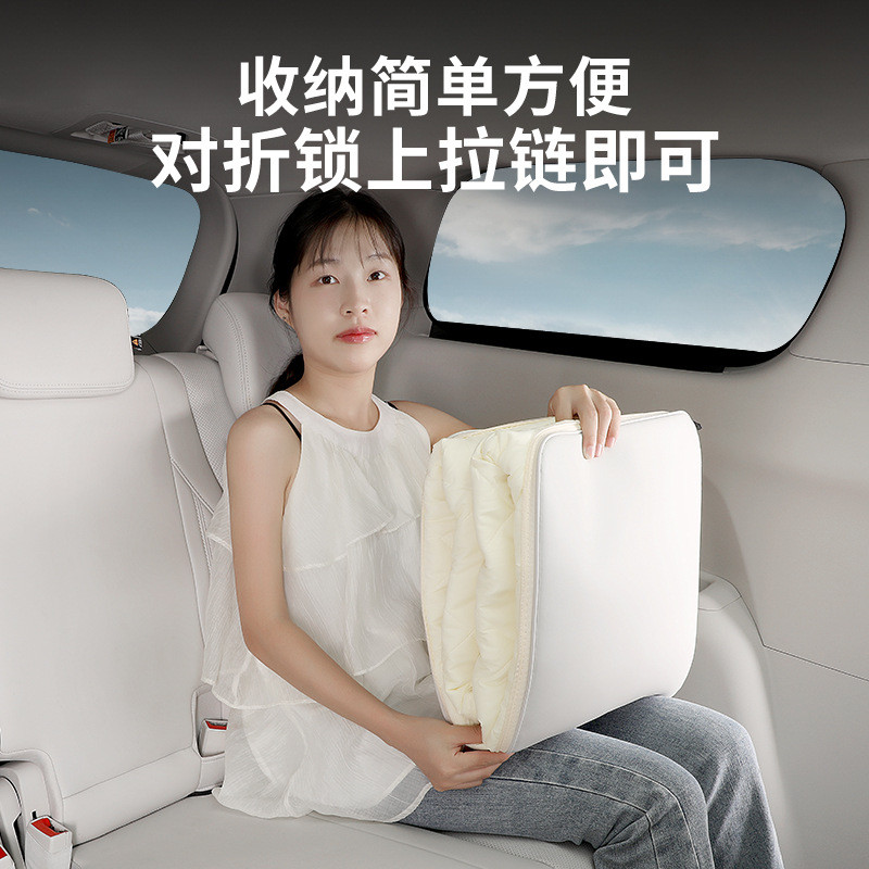 热销2024款gl8phev用品混陆尊专用抱枕被子两用车内装饰插配件大