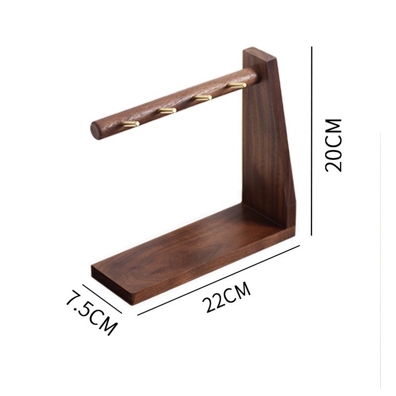 托盘饰品置物架入户玄关钥匙收纳架桌面杂物收纳实木首饰挂架