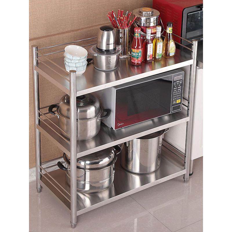厨房置物架不锈钢橱柜2菜微波炉4锅盆架子收纳储物货架落地多层三,厨房/烹饪用具,厨房置物架/置物柜/角架,淘宝优惠券,粉丝福利购,淘宝优惠卷