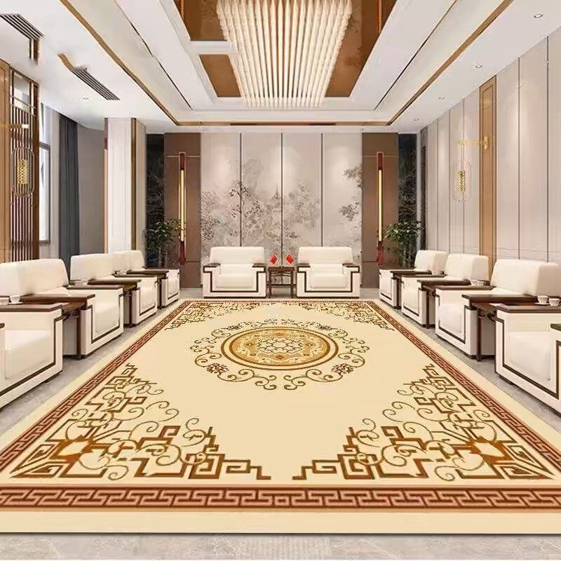 贵宾接待室会议室地毯手工满铺酒店包厢腈纶羊毛地毯客厅高级感
