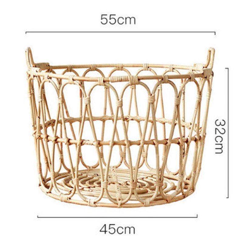 北欧藤编脏衣服收纳筐真篮子脏衣篮家用编织藤ins风脏衣篓洗衣篮,收纳整理,脏衣篮,淘宝优惠券,粉丝福利购,淘宝优惠卷