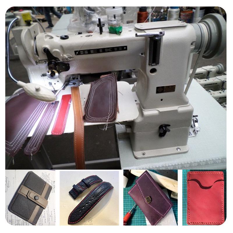 批发车手动缝皮送厚料中粗线8b速综合送料高头皮制品缝纫机