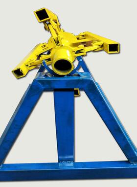 彩钢卷架子压瓦机5吨手动涨紧卷材支架镀锌卷带刹车开卷上料架