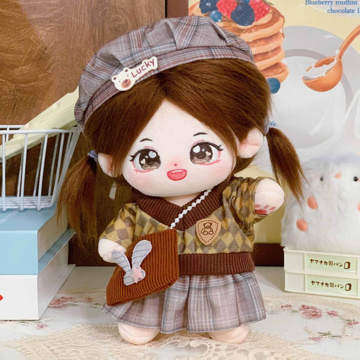 20cm棉花娃娃衣服玩偶毛绒玩具公仔日常服装裙子套装服20厘米新款