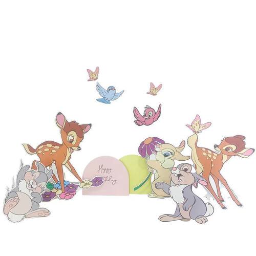 小鹿斑比立牌生日百日kt板桌面派对主题ins居家开荤仪式拍照道具