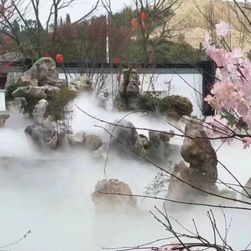 造景降温加湿全自动高压除异味造雾机 车间智能系统人造雾