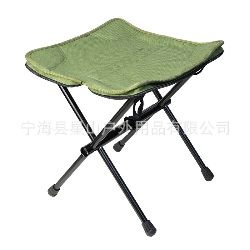 现货户外便携式马扎旅行休闲马扎折叠凳拉链包铝合金小钓鱼凳