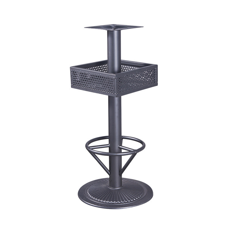 厂家货源餐铁架脚桌脚台清吧酒吧铁艺桌脚户外奶茶店餐桌腿支架