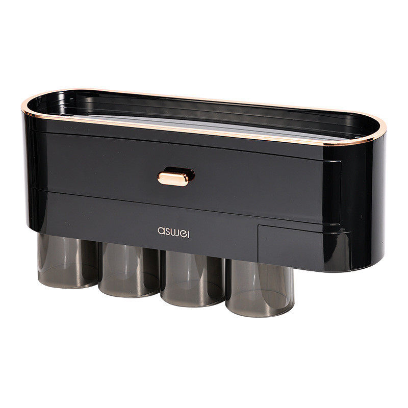 牙刷置物架刷牙挂墙式免打孔牙具壁挂套装漱口杯牙缸收纳盒挂壁式,家庭/个人清洁工具,牙刷架/牙具座,淘宝优惠券,粉丝福利购,淘宝优惠卷