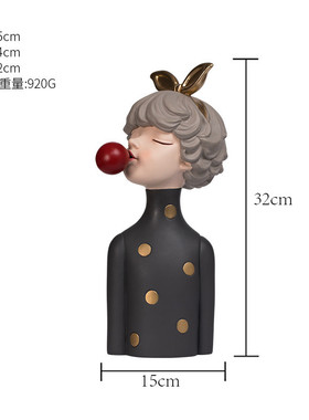 留电视柜泡泡女孩家居饰品客厅桌面象装饰品玄关摆件乔迁新居礼品