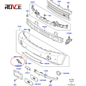 热销适用于2002 2009路虎揽胜行政前杠风口DXB500350PUY DXB50038