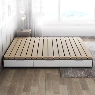实木榻榻米排骨架护腰硬折叠床垫板防潮神器透气床板龙骨拼接床架