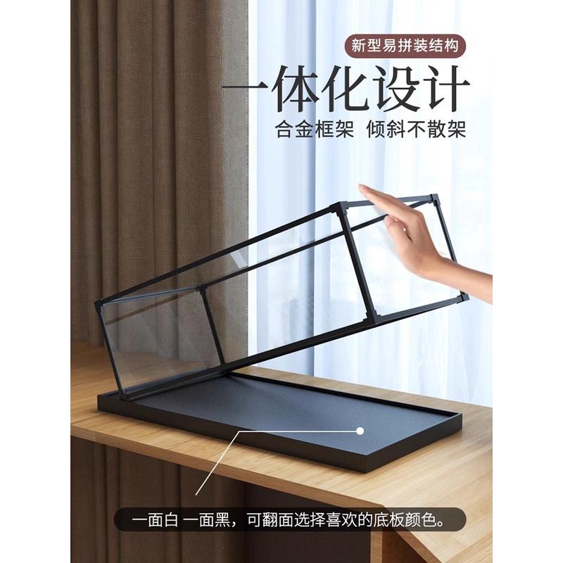 适用森宝飞龙在天航空国风模型积木亚克力防尘罩合金边框展示盒