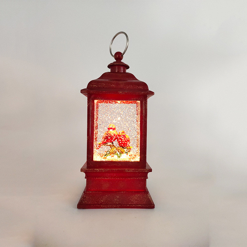 热销四方风灯红双金拍红鸟风灯水灯家居结婚新婚送礼工艺品创意摆