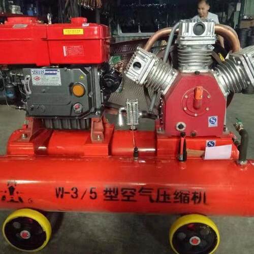 银潮空压机风镐w-3/5带内燃机用空气压缩机