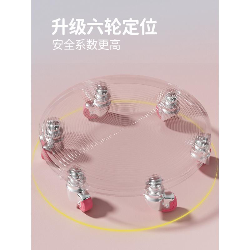 二代六轮滑盘健身静音练腹肌壶铃健腹划盘健腹轮家用运动器材