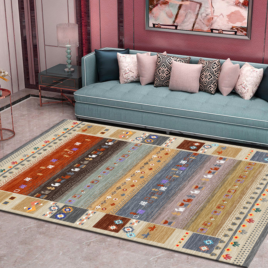 sw1c批发土耳其波斯客厅地毯复古美式ins风茶几毯波西米亚房卧室