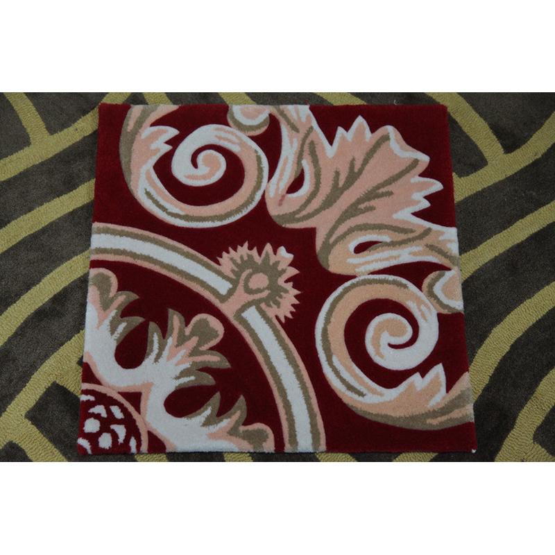 厂家定制手工羊毛腈纶卧室客厅尼龙办公室地毯满铺拼接地毯地垫