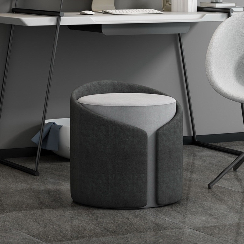 圆凳现代简约休闲凳布艺小创意茶几鞋凳椅梳妆墩子客厅卧室换鞋凳