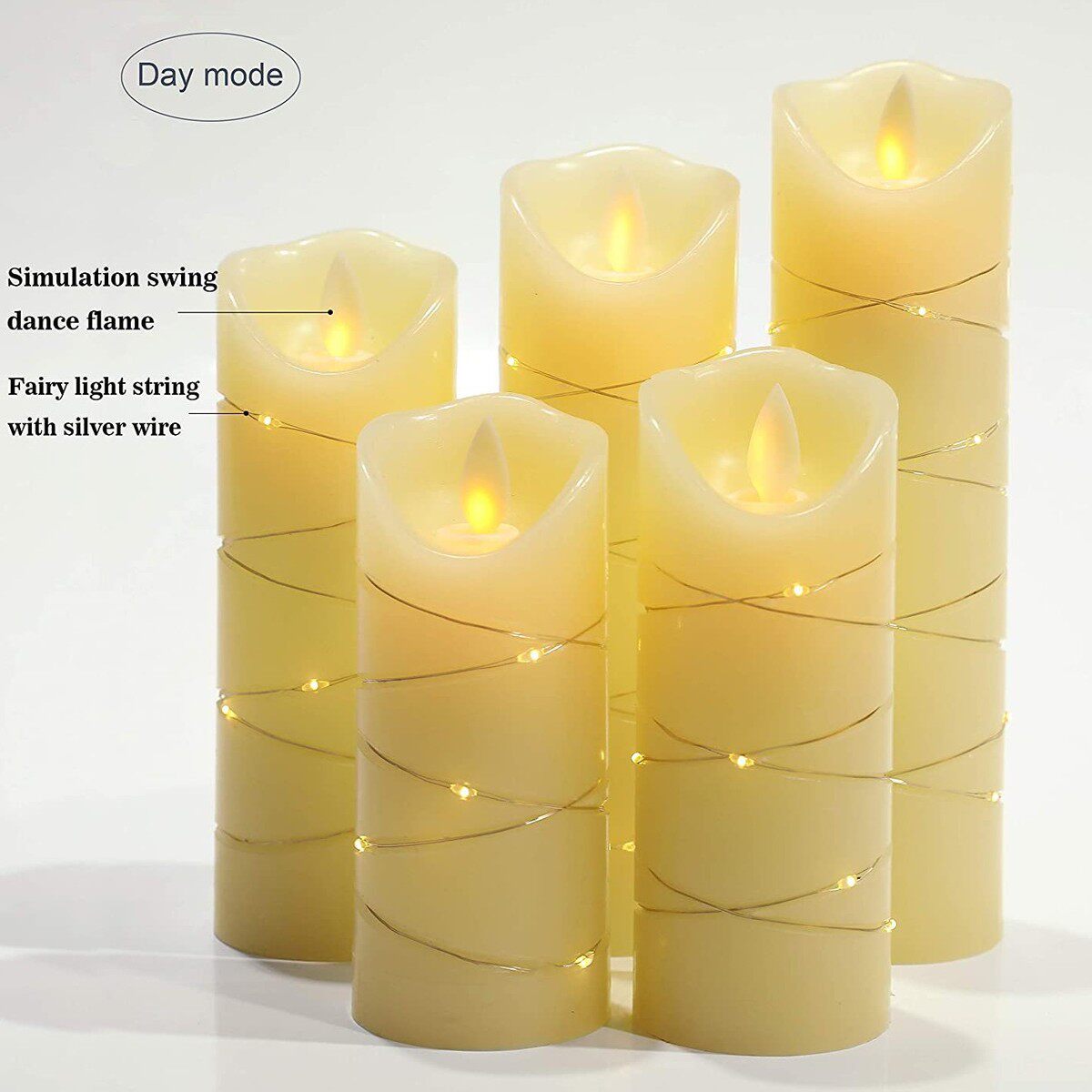 遥控款装饰串灯led电子蜡烛灯仿真石蜡假蜡烛婚庆表白表面引路灯