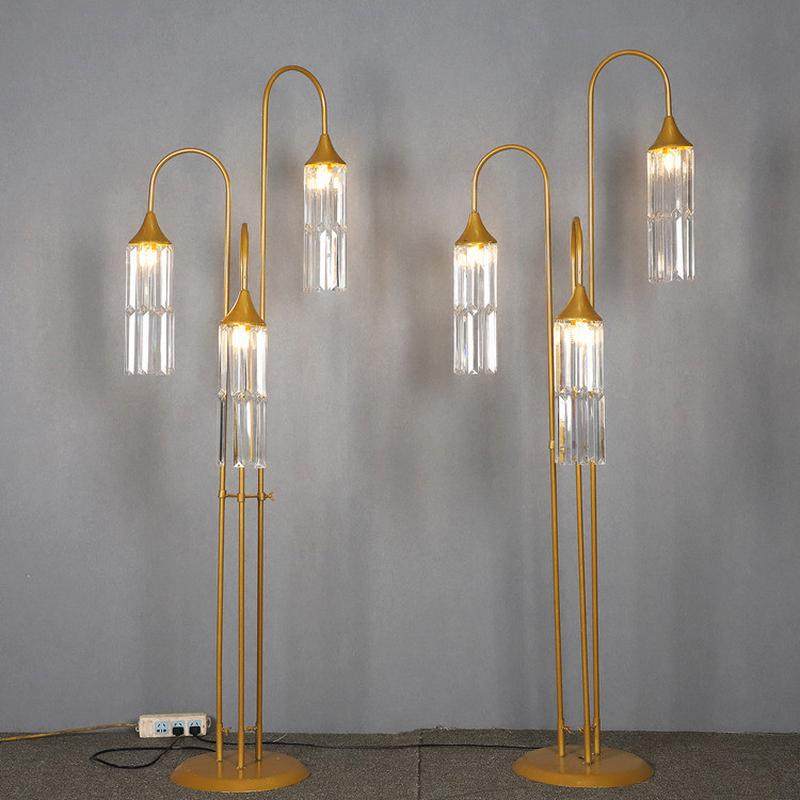 新款婚庆道具发光路引灯三头水晶路引电镀铁艺架婚礼舞台迎宾装饰,节庆用品/礼品,路引,淘宝优惠券,粉丝福利购,淘宝优惠卷