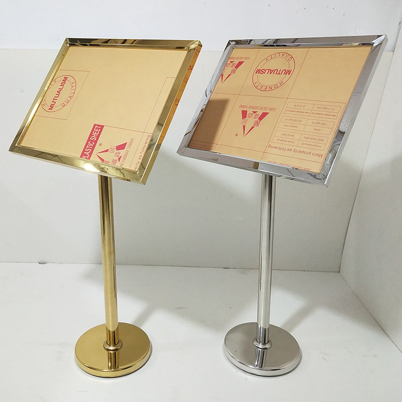户外立牌水牌导向牌落地迎宾牌不锈钢宣传斜面广告牌展示指示牌架