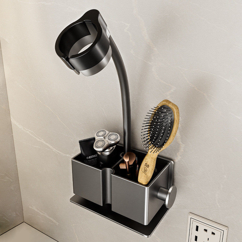 卫生间吹风机懒人支架免手拿浴室风筒置物架子免打孔浴室收纳绕线,家庭/个人清洁工具,吹风机置物架,淘宝优惠券,粉丝福利购,淘宝优惠卷
