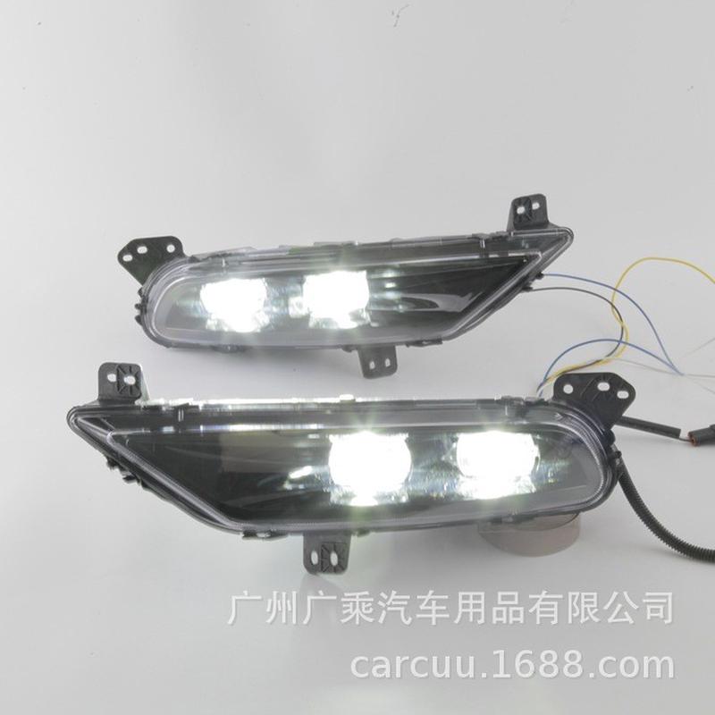 适用于15-20款克莱斯勒300C雾灯led日行灯格栅框led雾灯总成